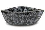 Polished Indigo Gabbro Bowl - Madagascar #302632-1